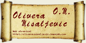 Olivera Misaljević vizit kartica